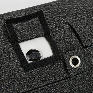 Air valve on the Poolboy Floata-Round in Dusk charcoal.
